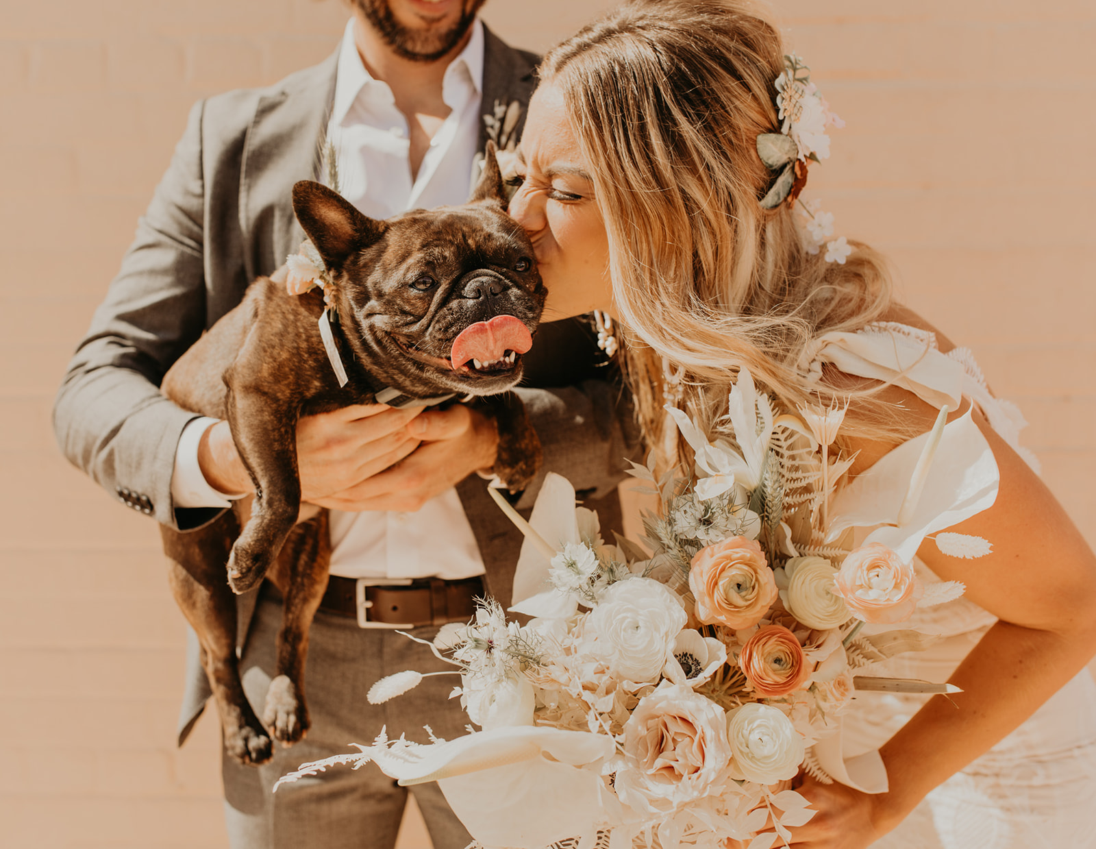 Dog in wedding- Furry Ventures Pet Care